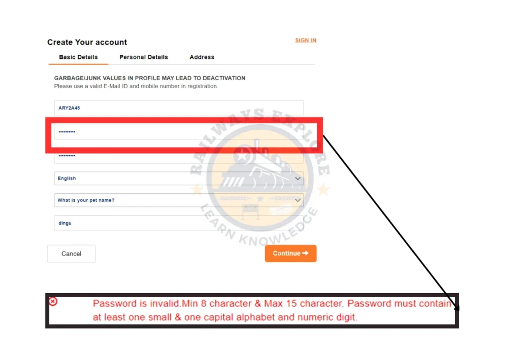 How to Book Train Tickets Online Account create Tamil 3