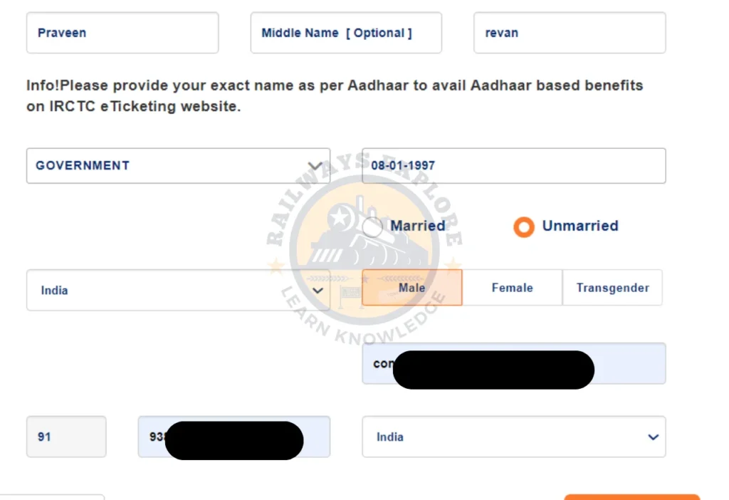 How to Book Train Tickets Online Account create Tamil 5