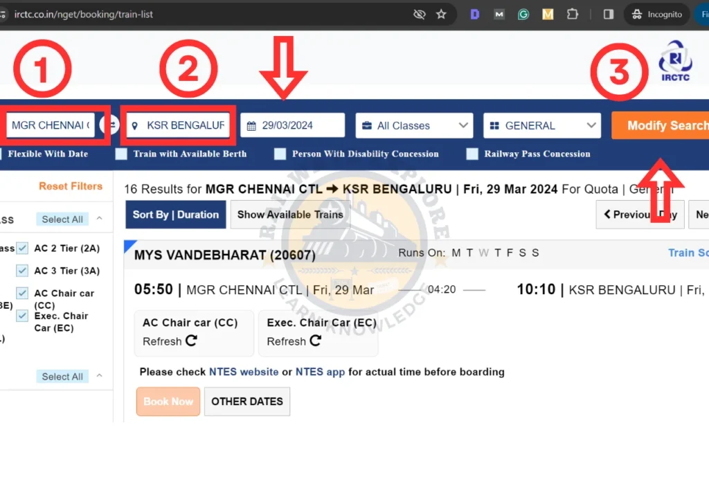 How to Search Train Tickets Online In tamil Guide 1