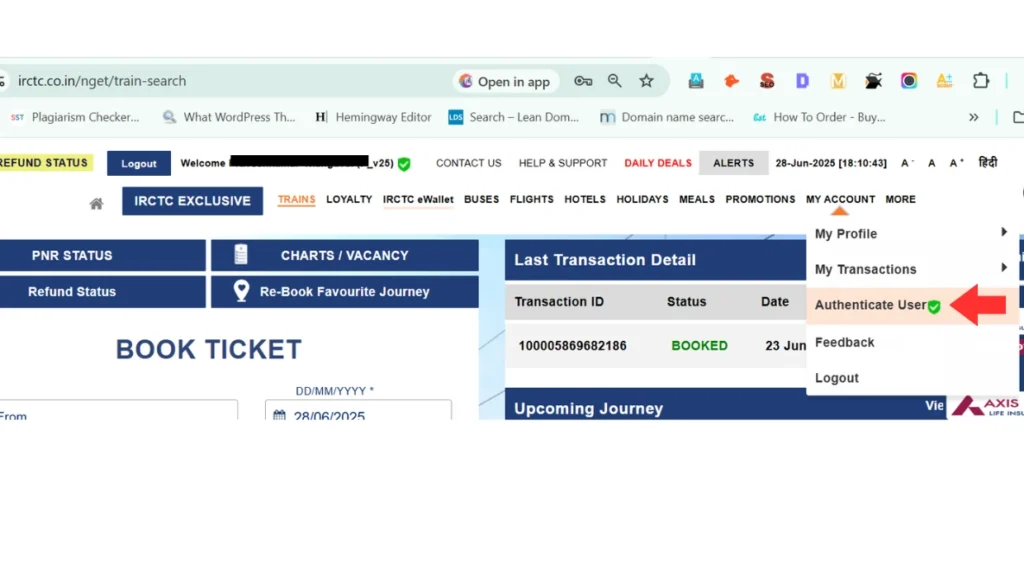 Aadhaar Verification for IRCTC Tatkal Bookings Starts July 1 2025 after account badge 2 Railways Explore